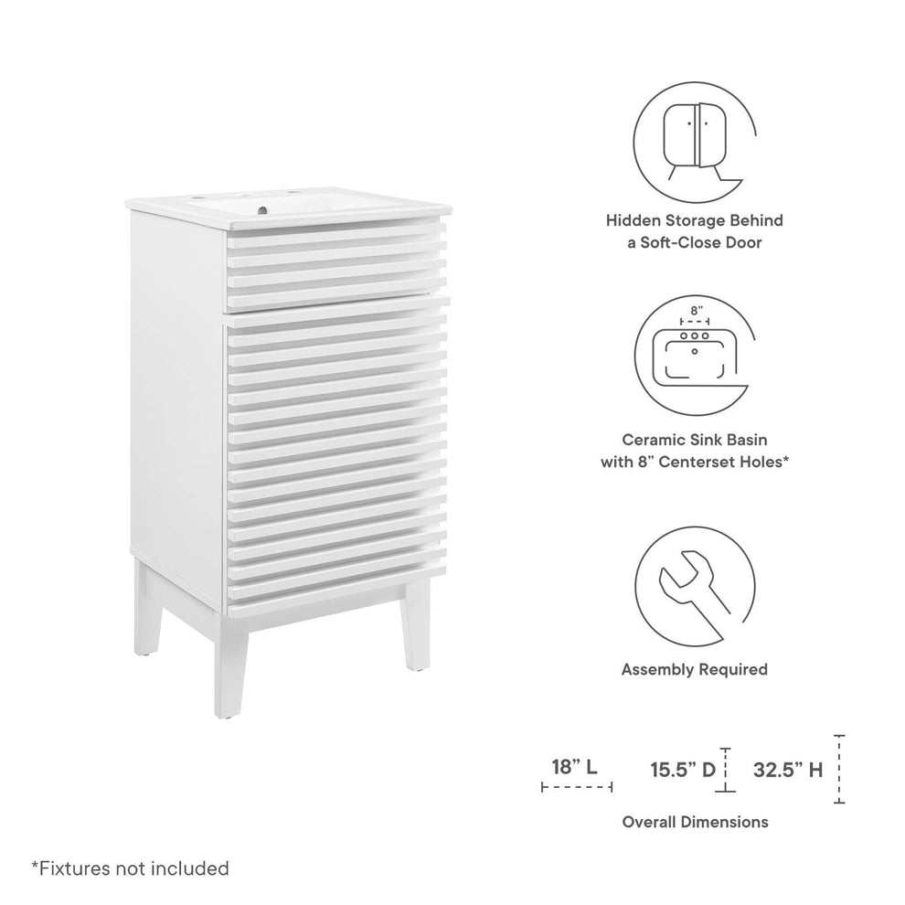 Modway Render 18" Bathroom Vanity Cabinet - EEI-5420 | Bathroom Accessories | Modishstore - 51