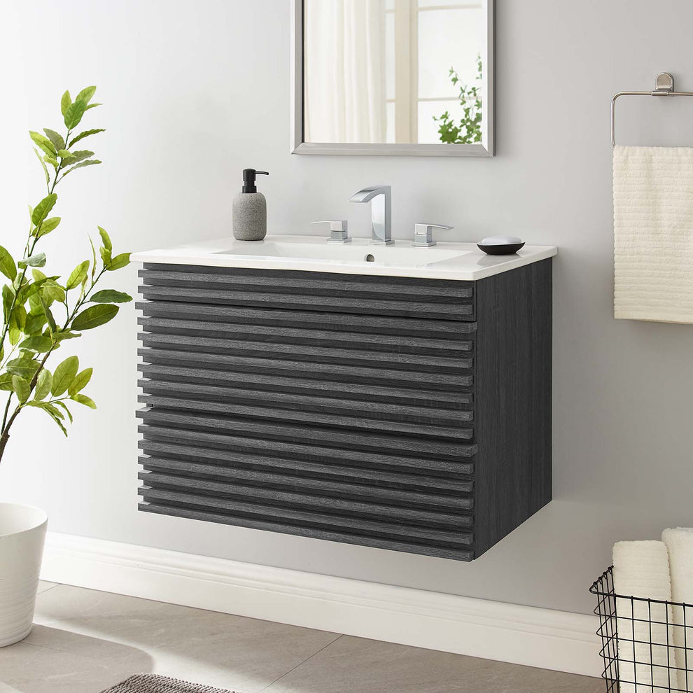 Modway Render 30" Wall-Mount Bathroom Vanity - EEI-5421 | Bathroom Accessories | Modishstore - 8