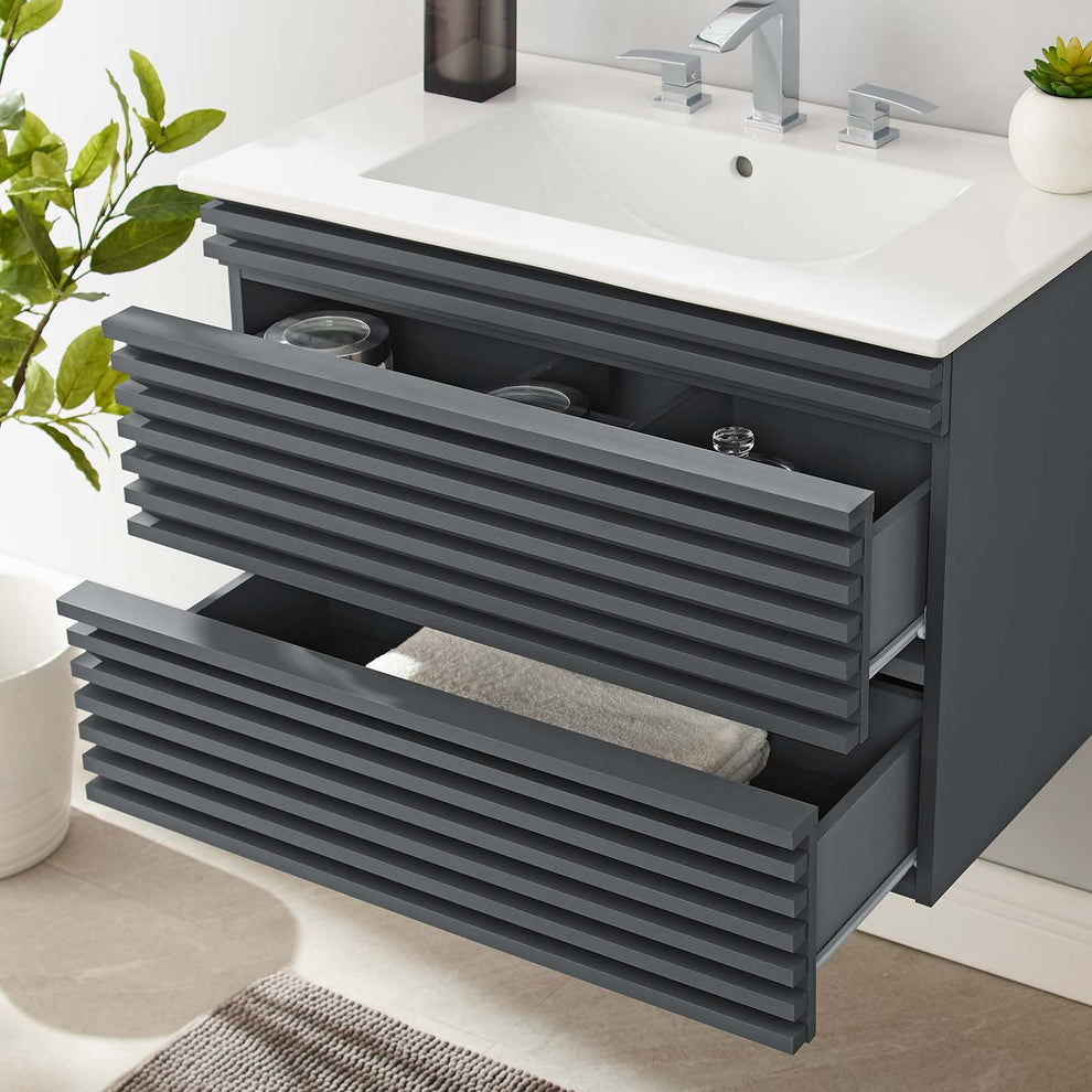 Modway Render 30" Wall-Mount Bathroom Vanity - EEI-5421 | Bathroom Accessories | Modishstore - 14