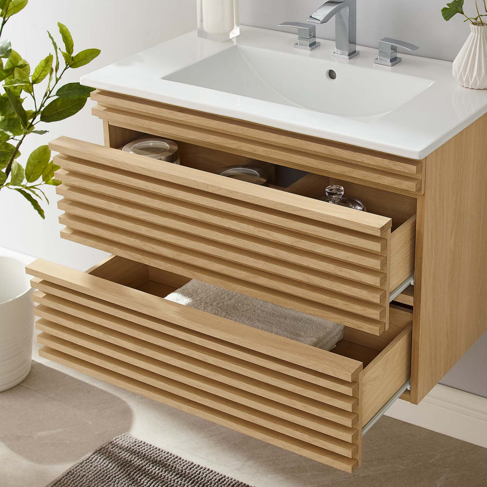 Modway Render 30" Wall-Mount Bathroom Vanity - EEI-5421 | Bathroom Accessories | Modishstore - 23