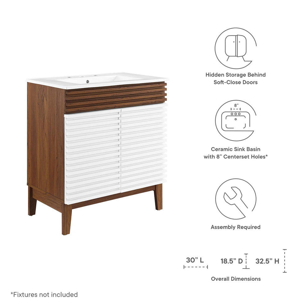 Modway Render 30" Bathroom Vanity Cabinet - EEI-5422 | Bathroom Accessories | Modishstore - 31