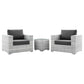 Modway Convene 3-Piece Outdoor Patio Set - EEI-5444 | Outdoor Sofas, Loveseats & Sectionals | Modishstore - 1