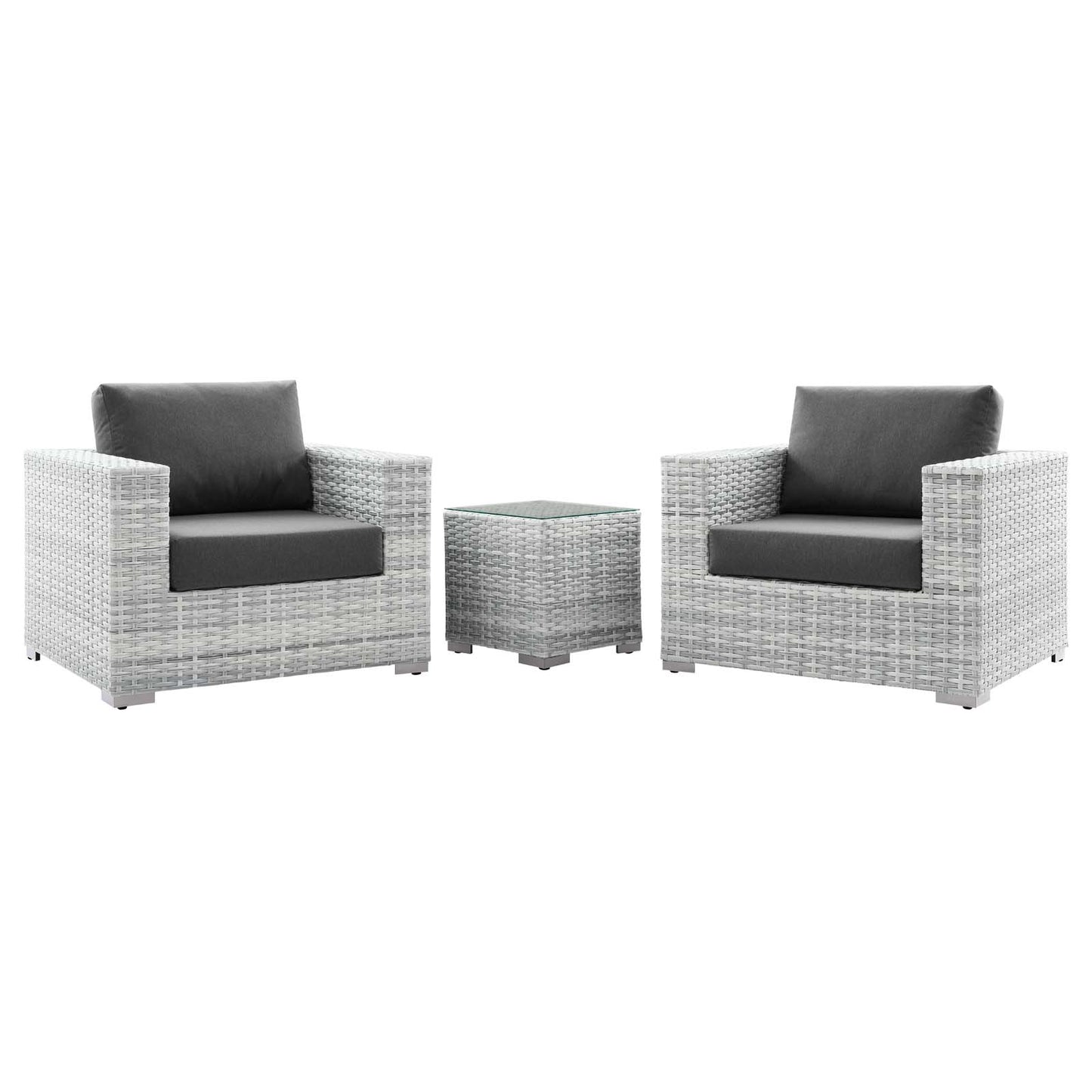Modway Convene 3-Piece Outdoor Patio Set - EEI-5444 | Outdoor Sofas, Loveseats & Sectionals | Modishstore - 1