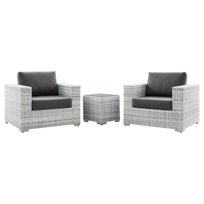 Modway Convene 3-Piece Outdoor Patio Set - EEI-5444 | Outdoor Sofas, Loveseats & Sectionals | Modishstore - 1