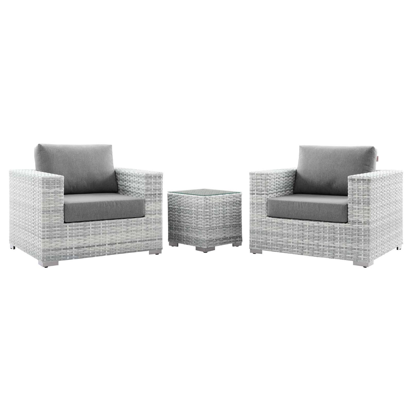 Modway Convene 3-Piece Outdoor Patio Set - EEI-5444 | Outdoor Sofas, Loveseats & Sectionals | Modishstore - 4