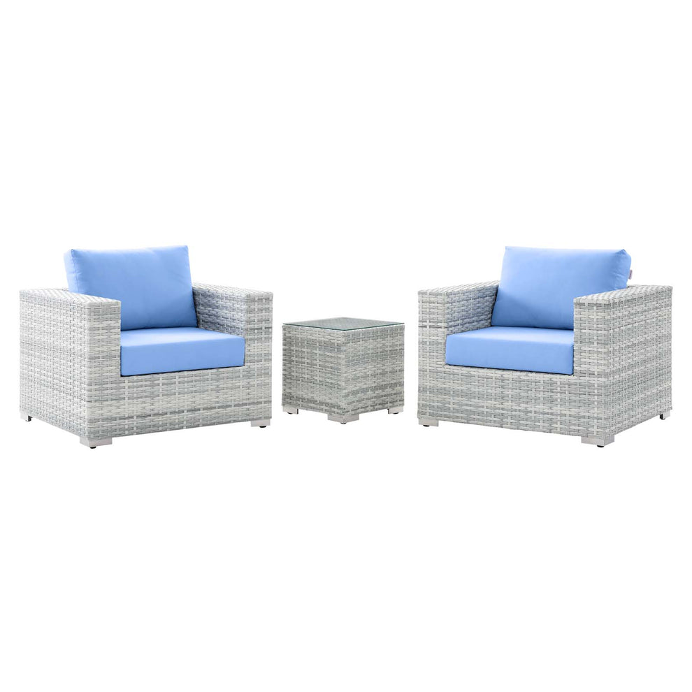 Modway Convene 3-Piece Outdoor Patio Set - EEI-5444 | Outdoor Sofas, Loveseats & Sectionals | Modishstore - 7