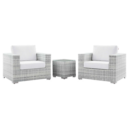 Modway Convene 3-Piece Outdoor Patio Set - EEI-5444 | Outdoor Sofas, Loveseats & Sectionals | Modishstore - 13