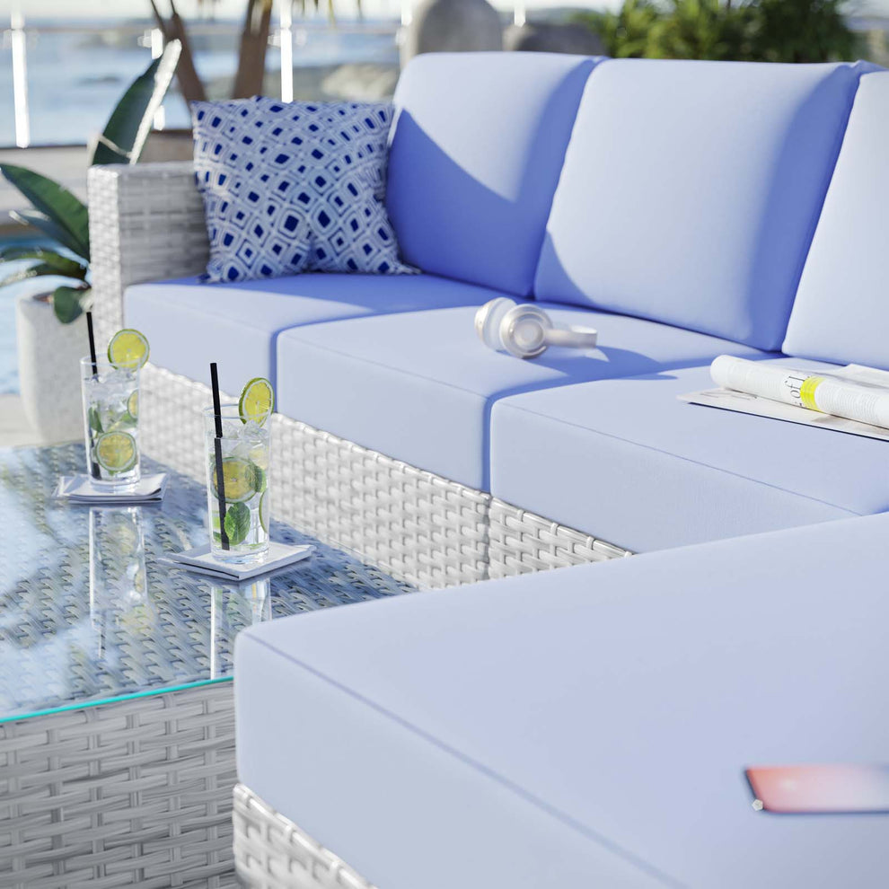 Convene 4-Piece Outdoor Patio Sectional Set By Modway - EEI-5445 | Outdoor Sofas, Loveseats & Sectionals | Modishstore - 14
