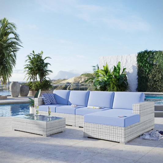 Convene 4-Piece Outdoor Patio Sectional Set By Modway - EEI-5445 | Outdoor Sofas, Loveseats & Sectionals | Modishstore