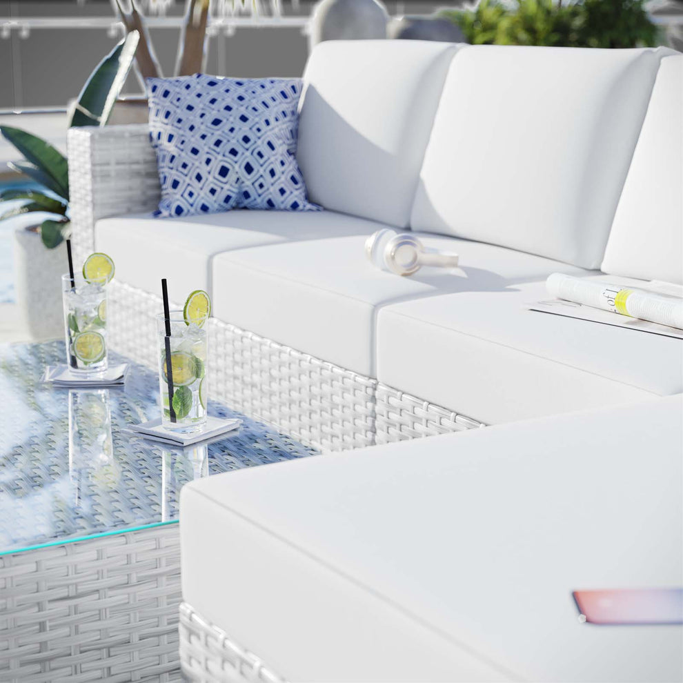 Convene 4-Piece Outdoor Patio Sectional Set By Modway - EEI-5445 | Outdoor Sofas, Loveseats & Sectionals | Modishstore - 29