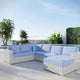 Modway Convene 5-Piece Outdoor Patio Sectional Set | Outdoor Sofas, Loveseats & Sectionals | Modishstore-9