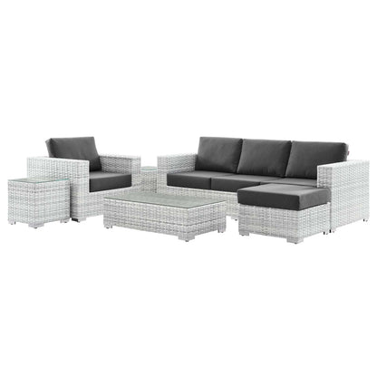 Modway Convene 6-Piece Outdoor Patio Set - EEI-5449 | Outdoor Sofas, Loveseats & Sectionals | Modishstore - 1