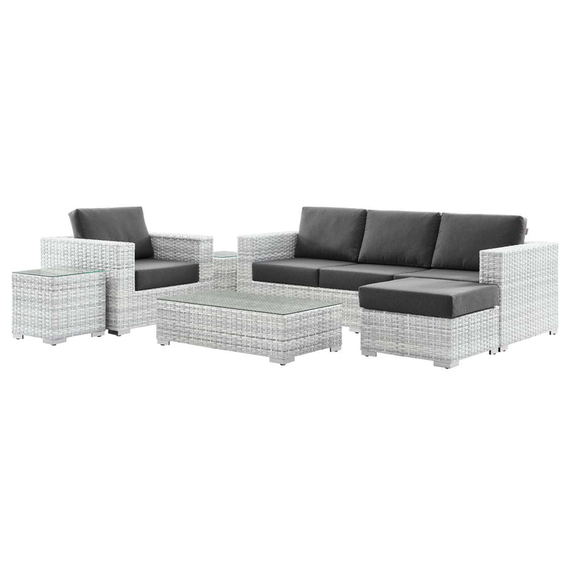 Modway Convene 6-Piece Outdoor Patio Set - EEI-5449 | Outdoor Sofas, Loveseats & Sectionals | Modishstore - 1