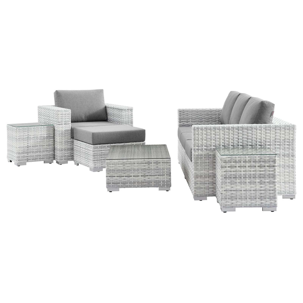 Modway Convene 6-Piece Outdoor Patio Set - EEI-5449 | Outdoor Sofas, Loveseats & Sectionals | Modishstore - 5