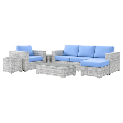 Modway Convene 6-Piece Outdoor Patio Set - EEI-5449 | Outdoor Sofas, Loveseats & Sectionals | Modishstore - 7