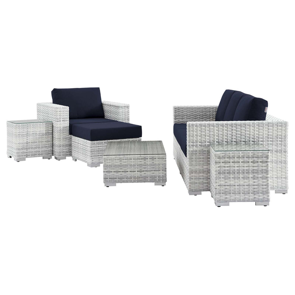 Modway Convene 6-Piece Outdoor Patio Set - EEI-5449 | Outdoor Sofas, Loveseats & Sectionals | Modishstore - 11