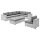 Modway Convene 6-Piece Outdoor Patio Sectional Set | Outdoor Sofas, Loveseats & Sectionals | Modishstore-5