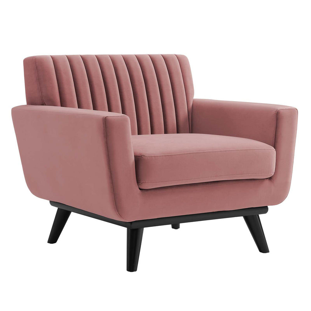 Modway Engage Channel Tufted Performance Velvet Armchair - EEI-5457 | Armchairs | Modishstore - 2