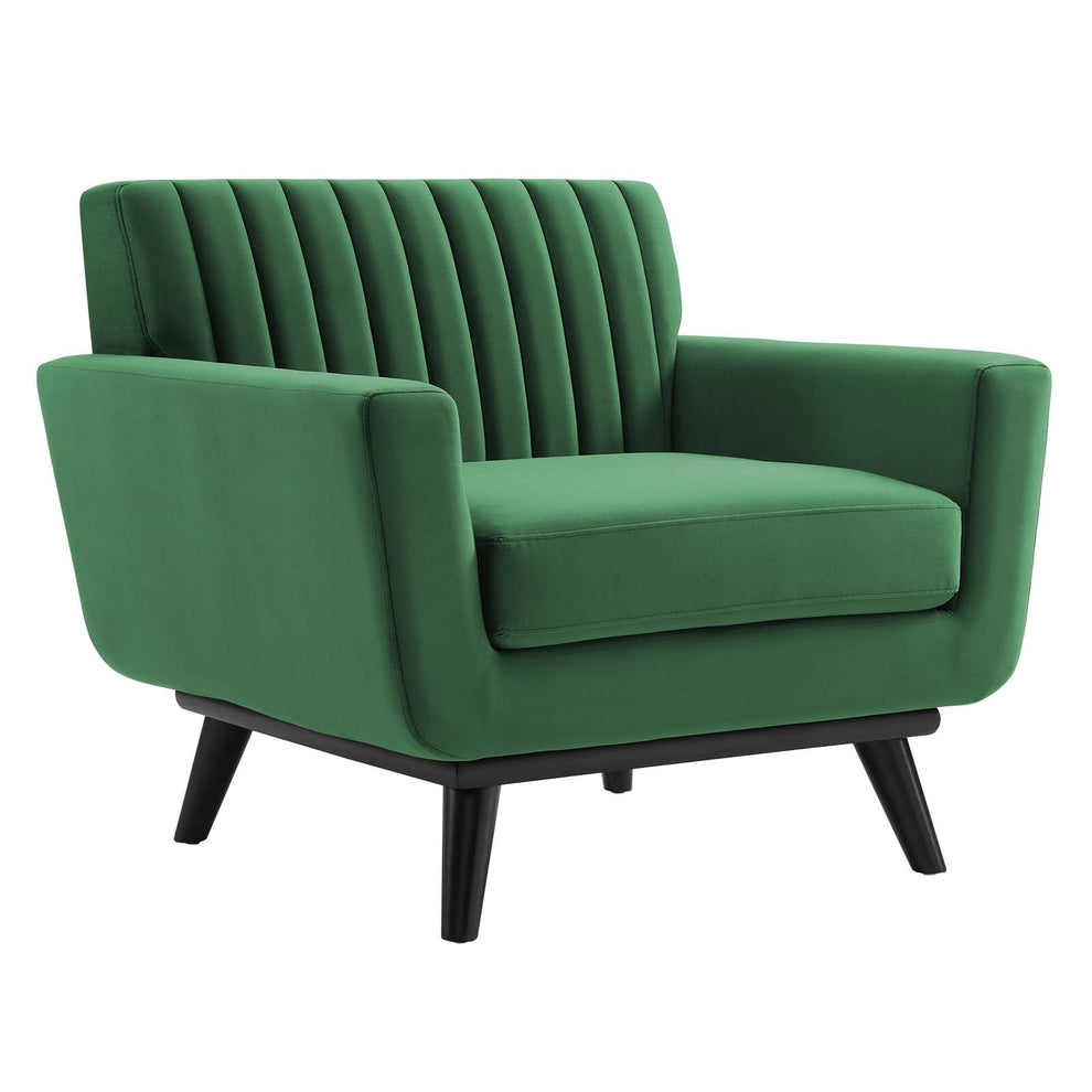 Modway Engage Channel Tufted Performance Velvet Armchair - EEI-5457 | Armchairs | Modishstore - 6