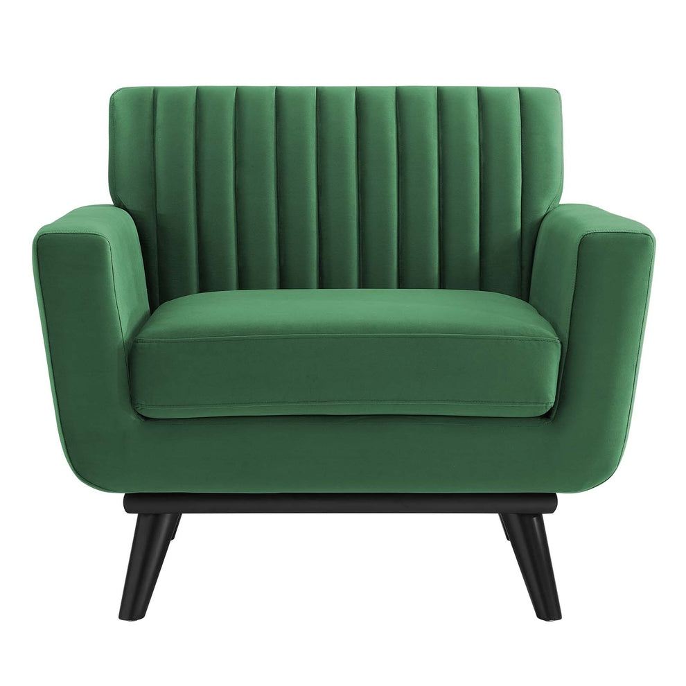 Modway Engage Channel Tufted Performance Velvet Armchair - EEI-5457 | Armchairs | Modishstore - 7