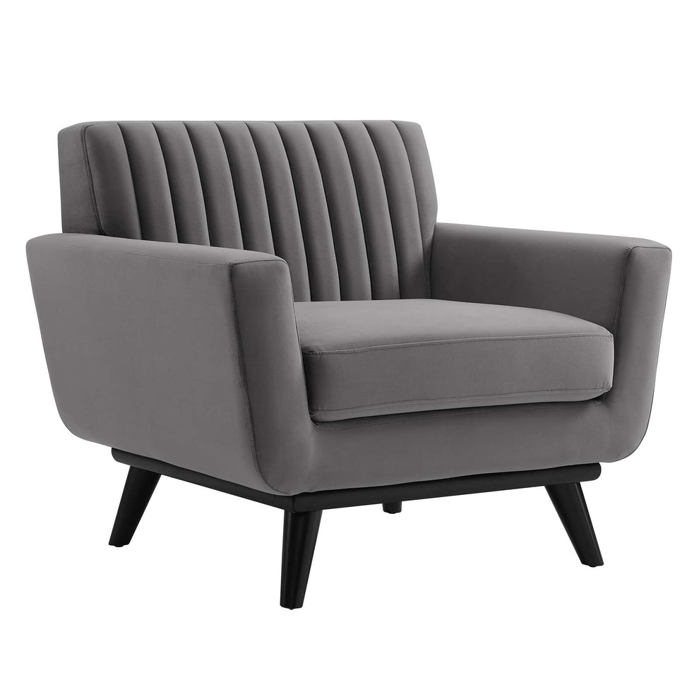 Modway Engage Channel Tufted Performance Velvet Armchair - EEI-5457 | Armchairs | Modishstore - 10