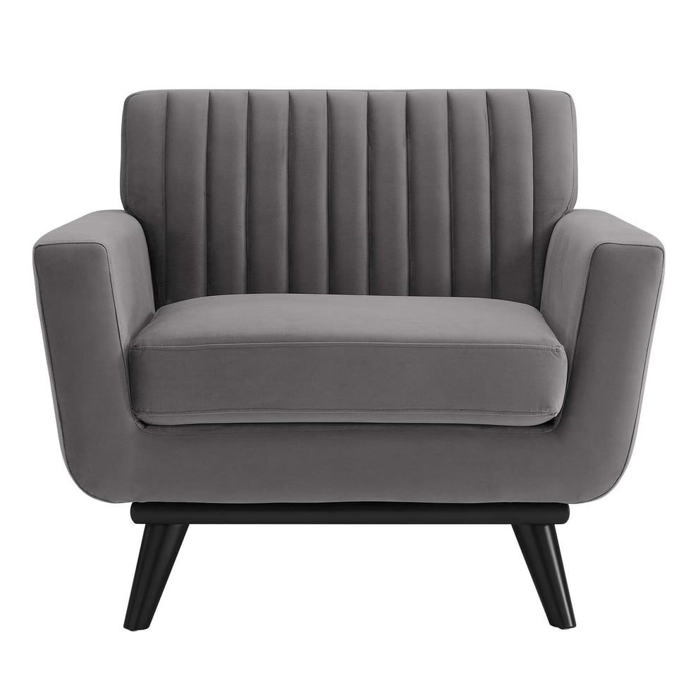 Modway Engage Channel Tufted Performance Velvet Armchair - EEI-5457 | Armchairs | Modishstore - 11