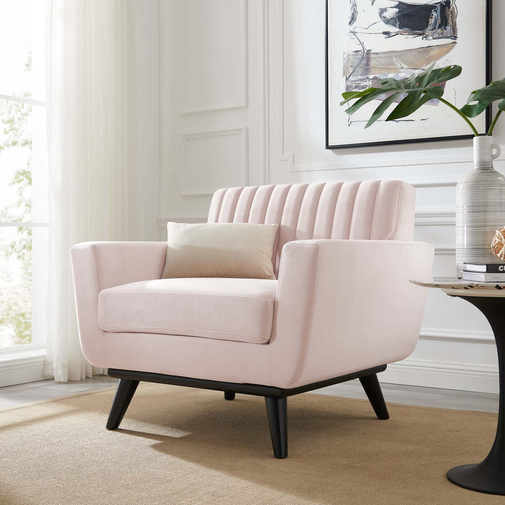 Modway Engage Channel Tufted Performance Velvet Armchair - EEI-5457 | Armchairs | Modishstore - 14