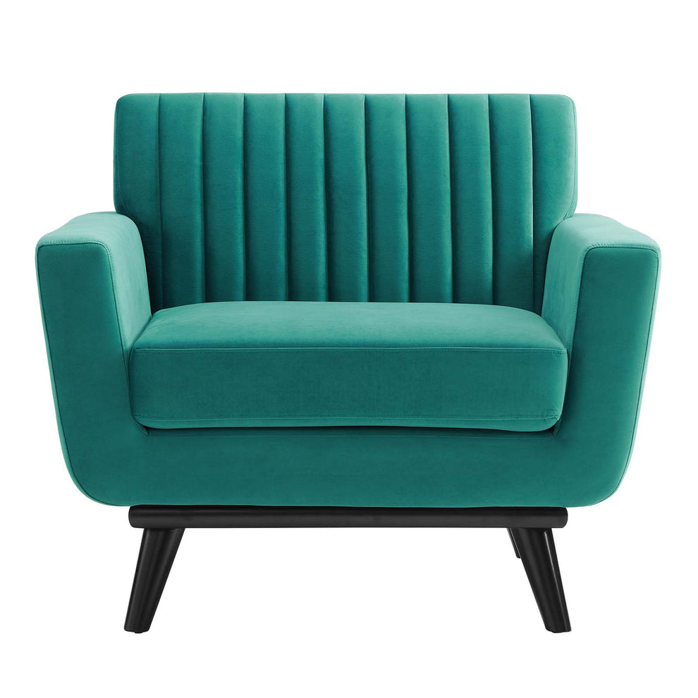 Modway Engage Channel Tufted Performance Velvet Armchair - EEI-5457 | Armchairs | Modishstore - 23