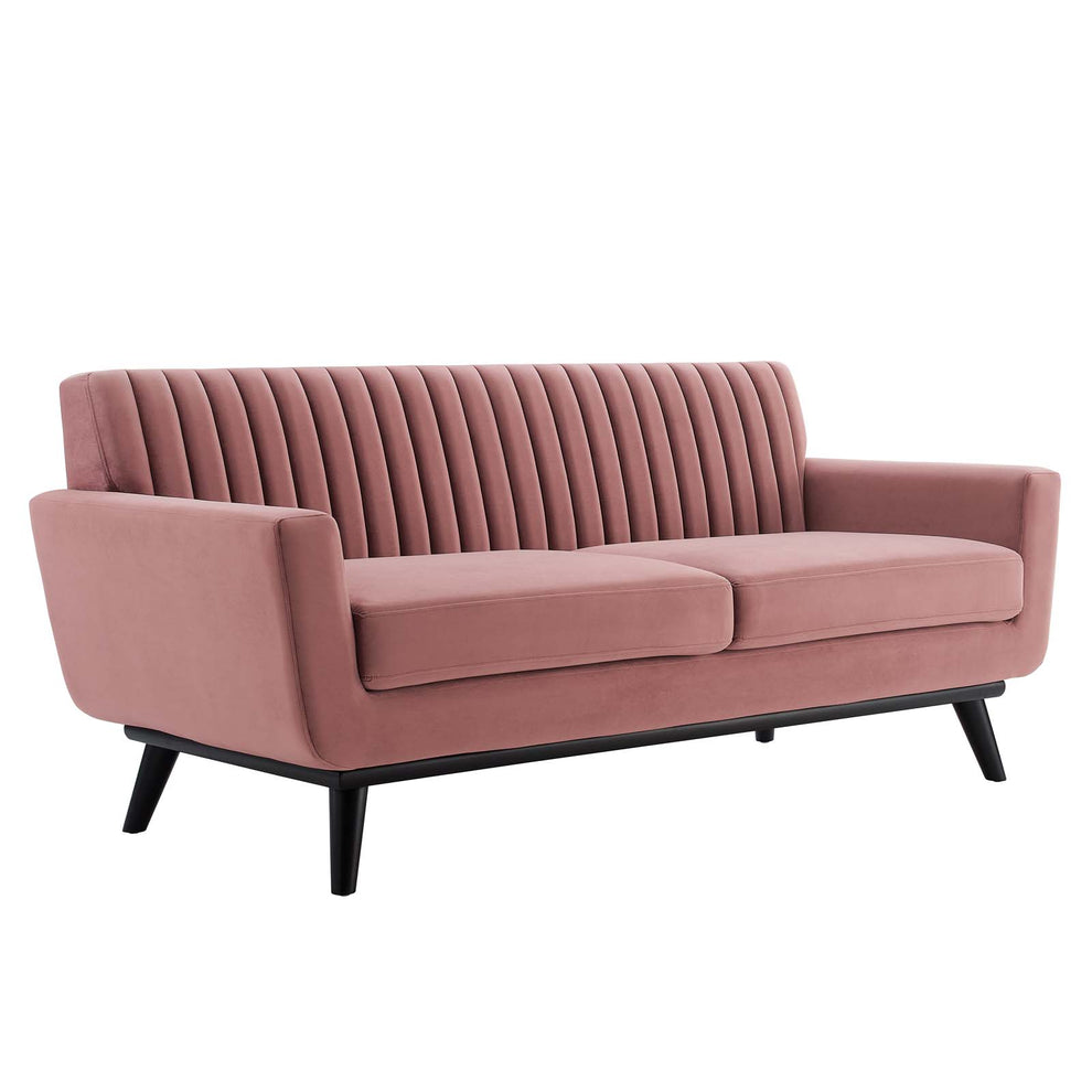 Modway Engage Channel Tufted Performance Velvet Loveseat - EEI-5458 | Loveseats | Modishstore - 1