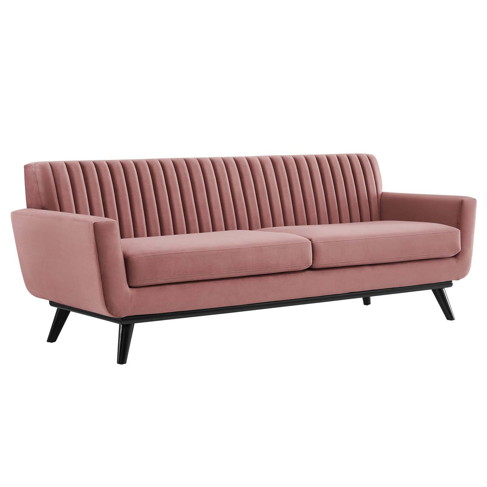 Modway Engage Channel Tufted Performance Velvet Sofa - EEI-5459 | Sofas | Modishstore - 2