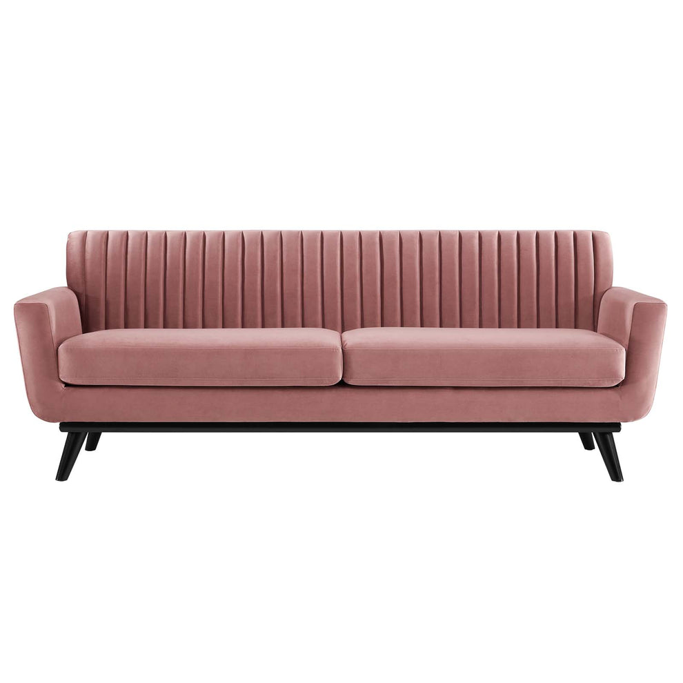 Modway Engage Channel Tufted Performance Velvet Sofa - EEI-5459 | Sofas | Modishstore - 3