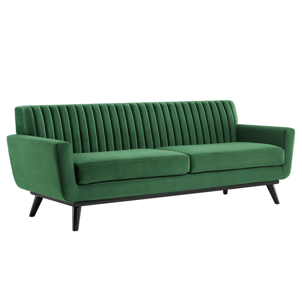 Modway Engage Channel Tufted Performance Velvet Sofa - EEI-5459 | Sofas | Modishstore - 6
