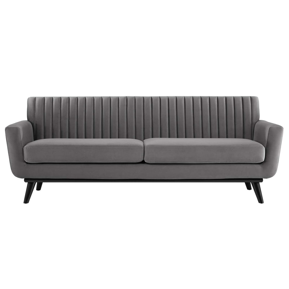 Modway Engage Channel Tufted Performance Velvet Sofa - EEI-5459 | Sofas | Modishstore - 11