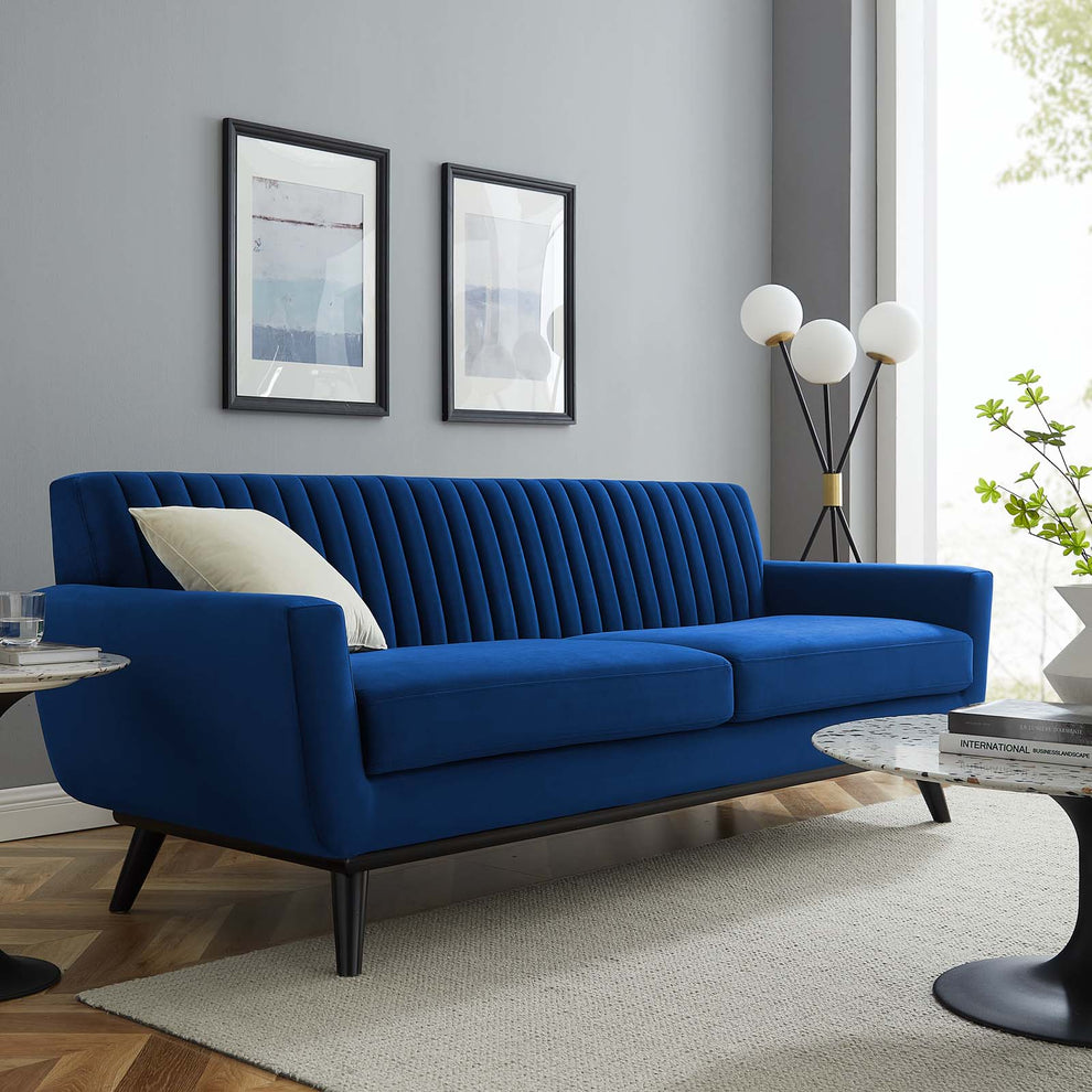 Modway Engage Channel Tufted Performance Velvet Sofa - EEI-5459 | Sofas | Modishstore - 14