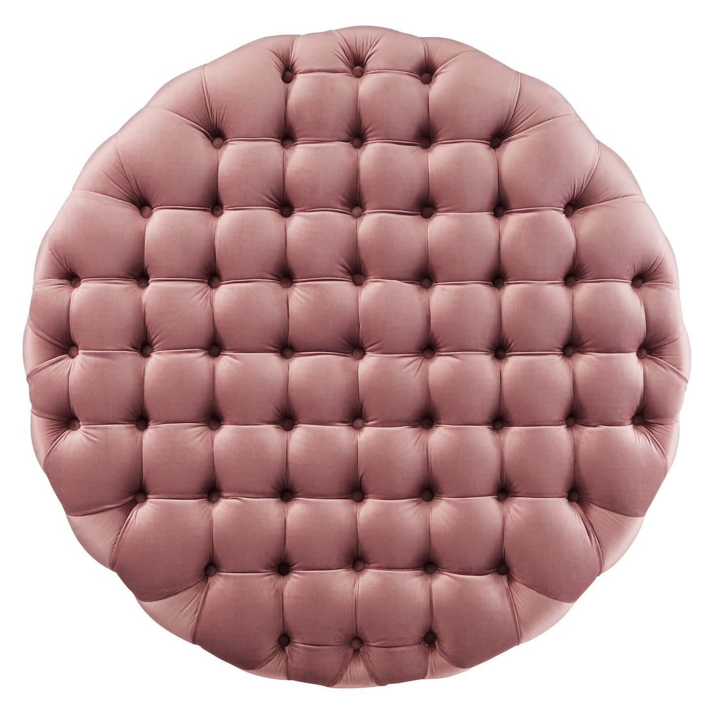 Amour Tufted Button Large Round Performance Velvet Ottoman By Modway - EEI-5469 | Ottomans | Modishstore - 14