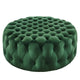 Amour Tufted Button Large Round Performance Velvet Ottoman By Modway - EEI-5469 | Ottomans | Modishstore - 19