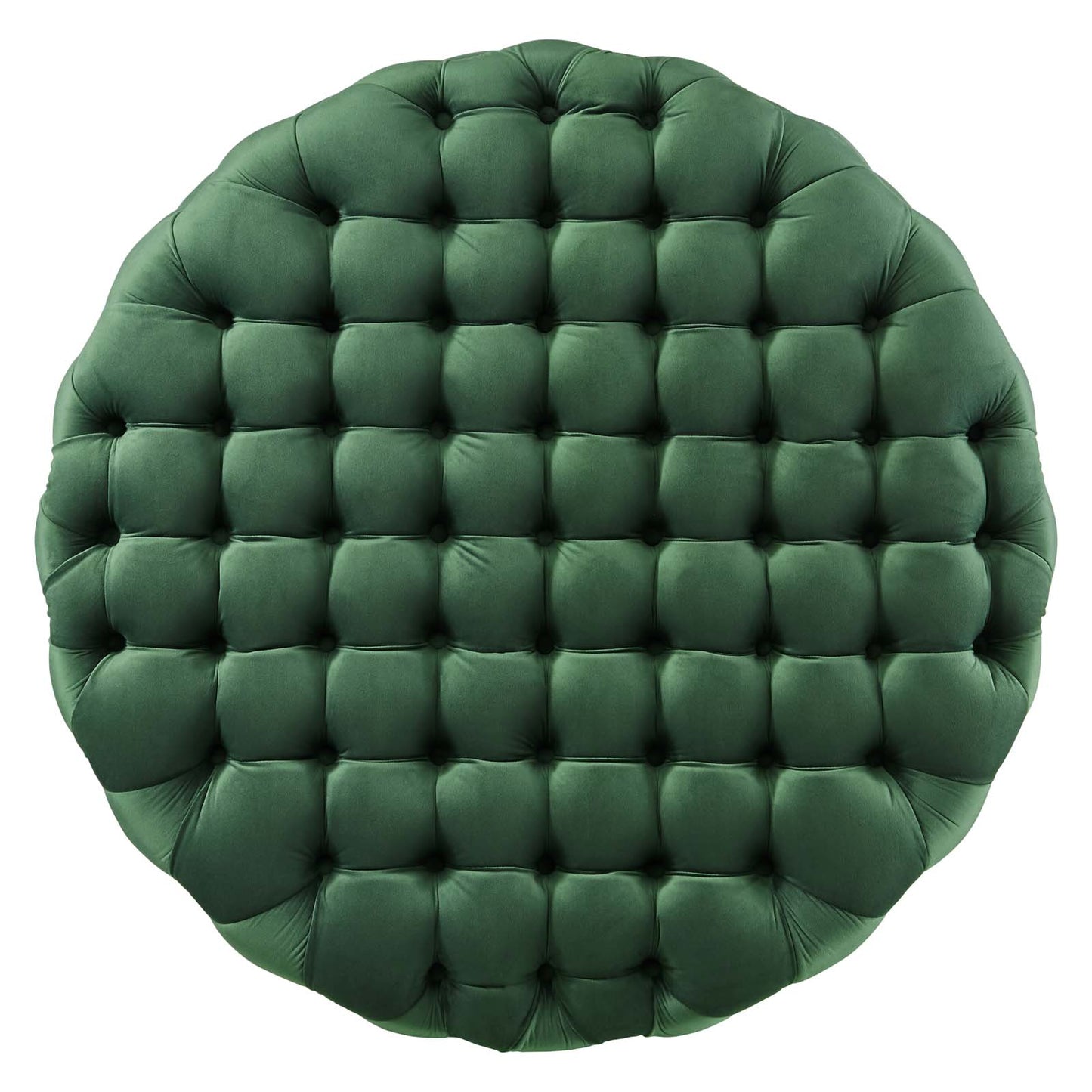 Amour Tufted Button Large Round Performance Velvet Ottoman By Modway - EEI-5469 | Ottomans | Modishstore - 20