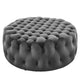 Amour Tufted Button Large Round Performance Velvet Ottoman By Modway - EEI-5469 | Ottomans | Modishstore - 25