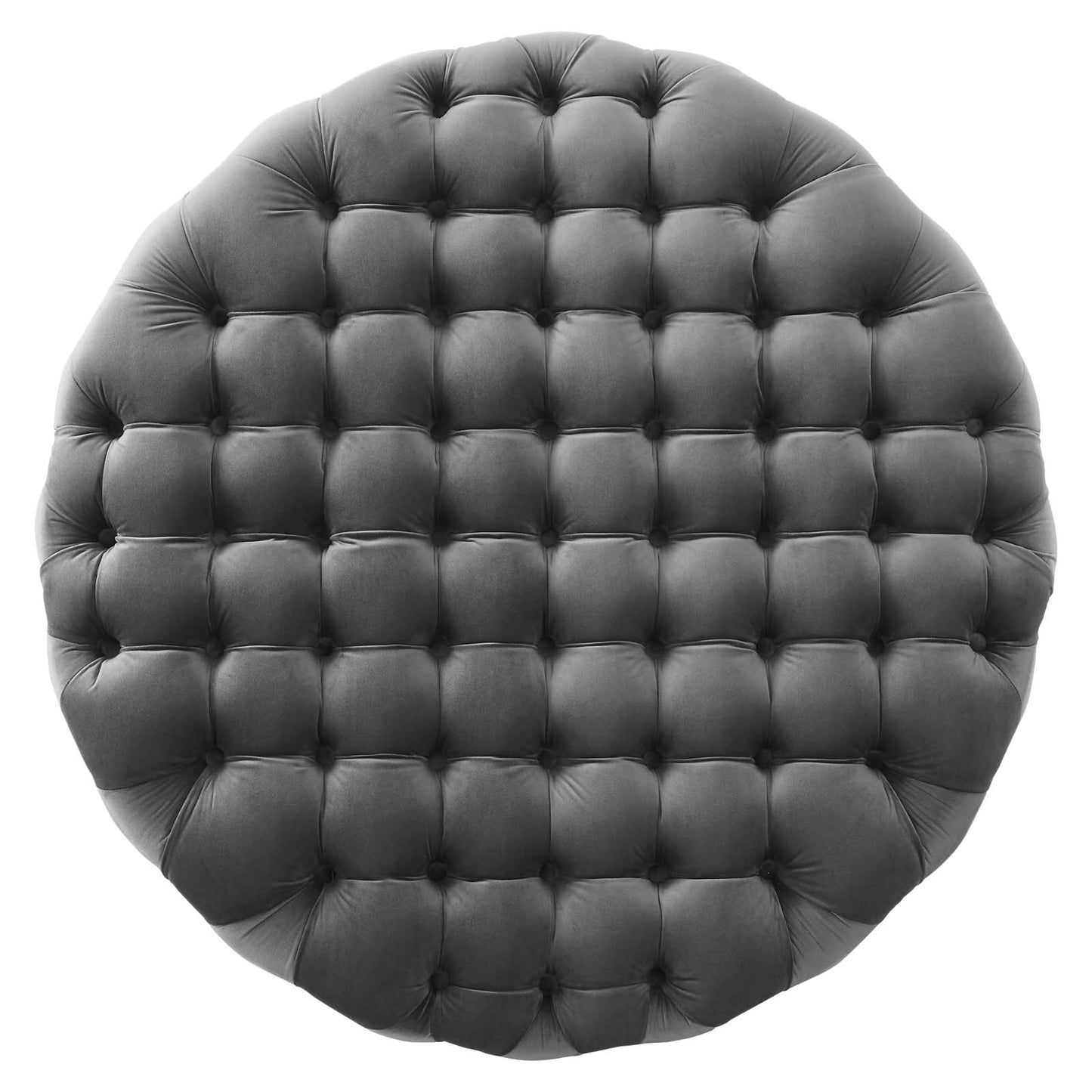 Amour Tufted Button Large Round Performance Velvet Ottoman By Modway - EEI-5469 | Ottomans | Modishstore - 26