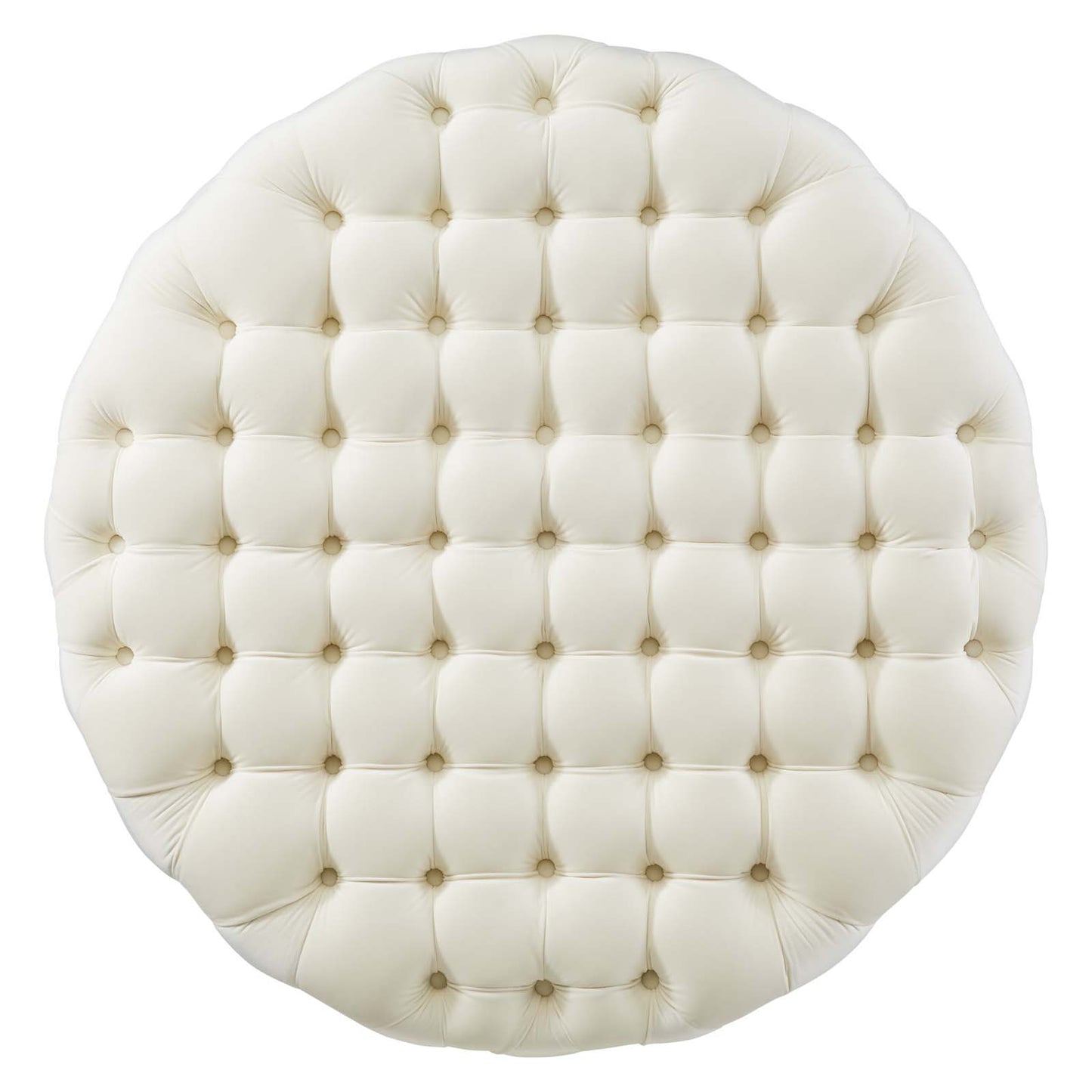 Amour Tufted Button Large Round Performance Velvet Ottoman By Modway - EEI-5469 | Ottomans | Modishstore - 32