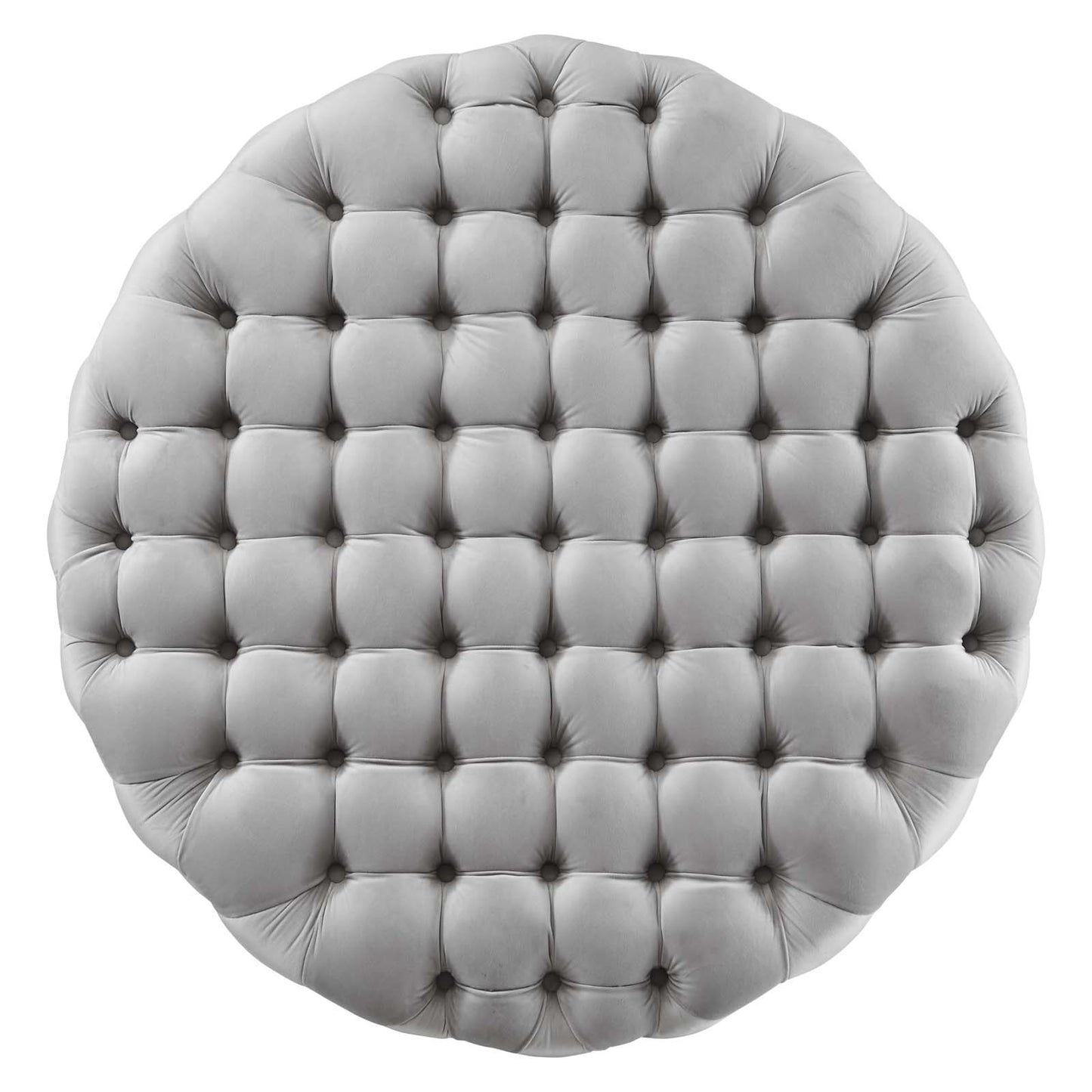 Amour Tufted Button Large Round Performance Velvet Ottoman By Modway - EEI-5469 | Ottomans | Modishstore - 38