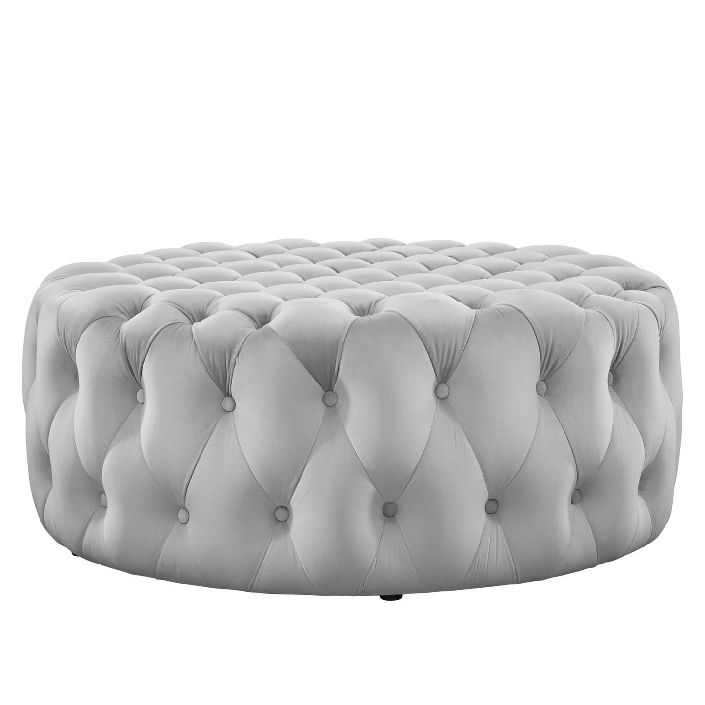 Amour Tufted Button Large Round Performance Velvet Ottoman By Modway - EEI-5469 | Ottomans | Modishstore - 39