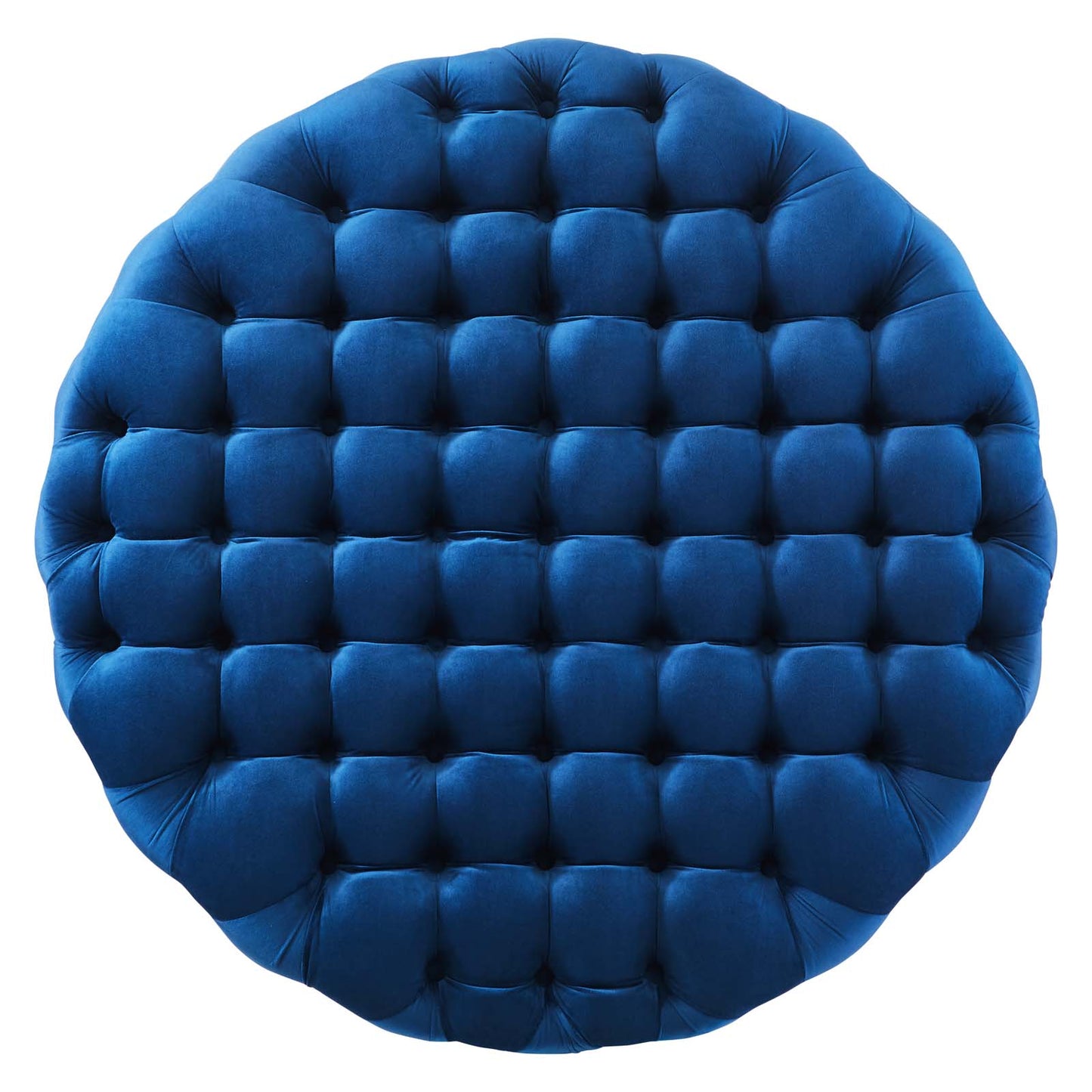 Amour Tufted Button Large Round Performance Velvet Ottoman By Modway - EEI-5469 | Ottomans | Modishstore - 44