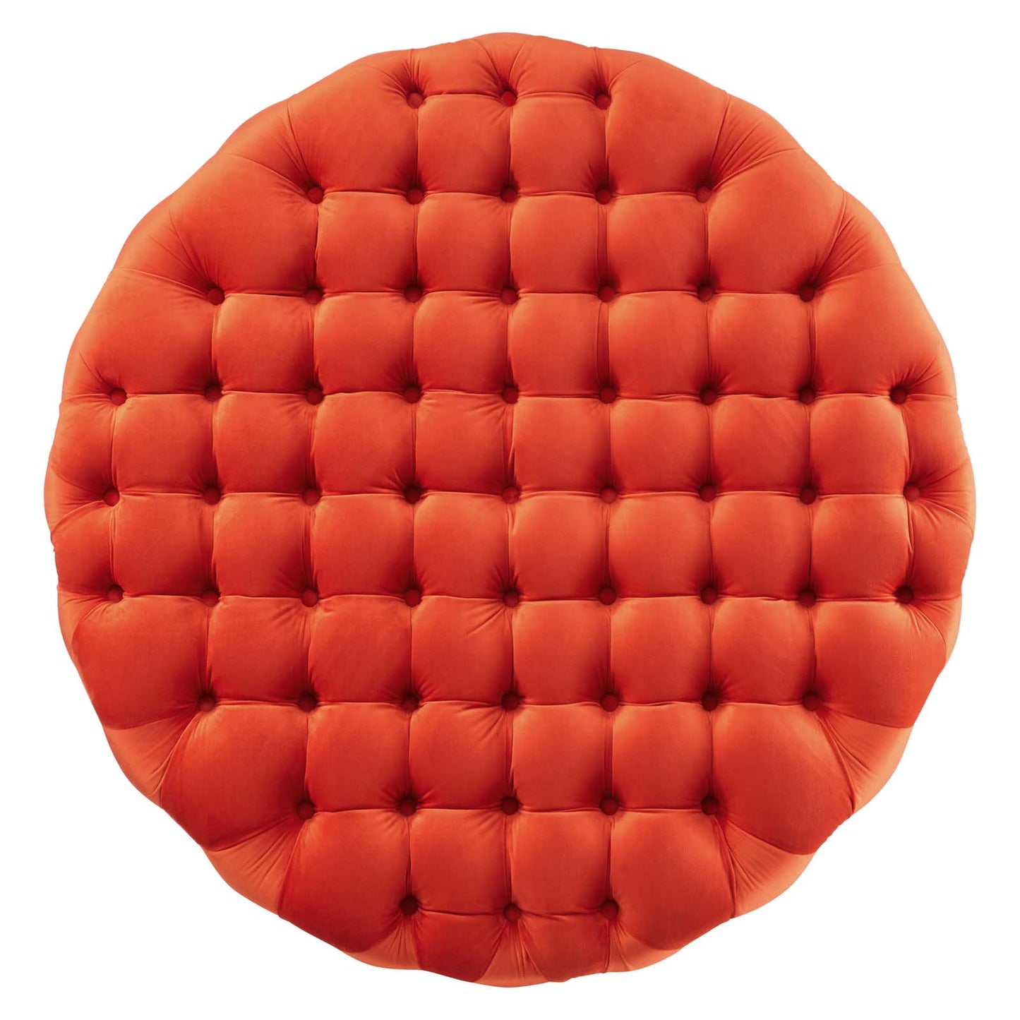 Amour Tufted Button Large Round Performance Velvet Ottoman By Modway - EEI-5469 | Ottomans | Modishstore - 50