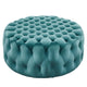 Amour Tufted Button Large Round Performance Velvet Ottoman By Modway - EEI-5469 | Ottomans | Modishstore - 61