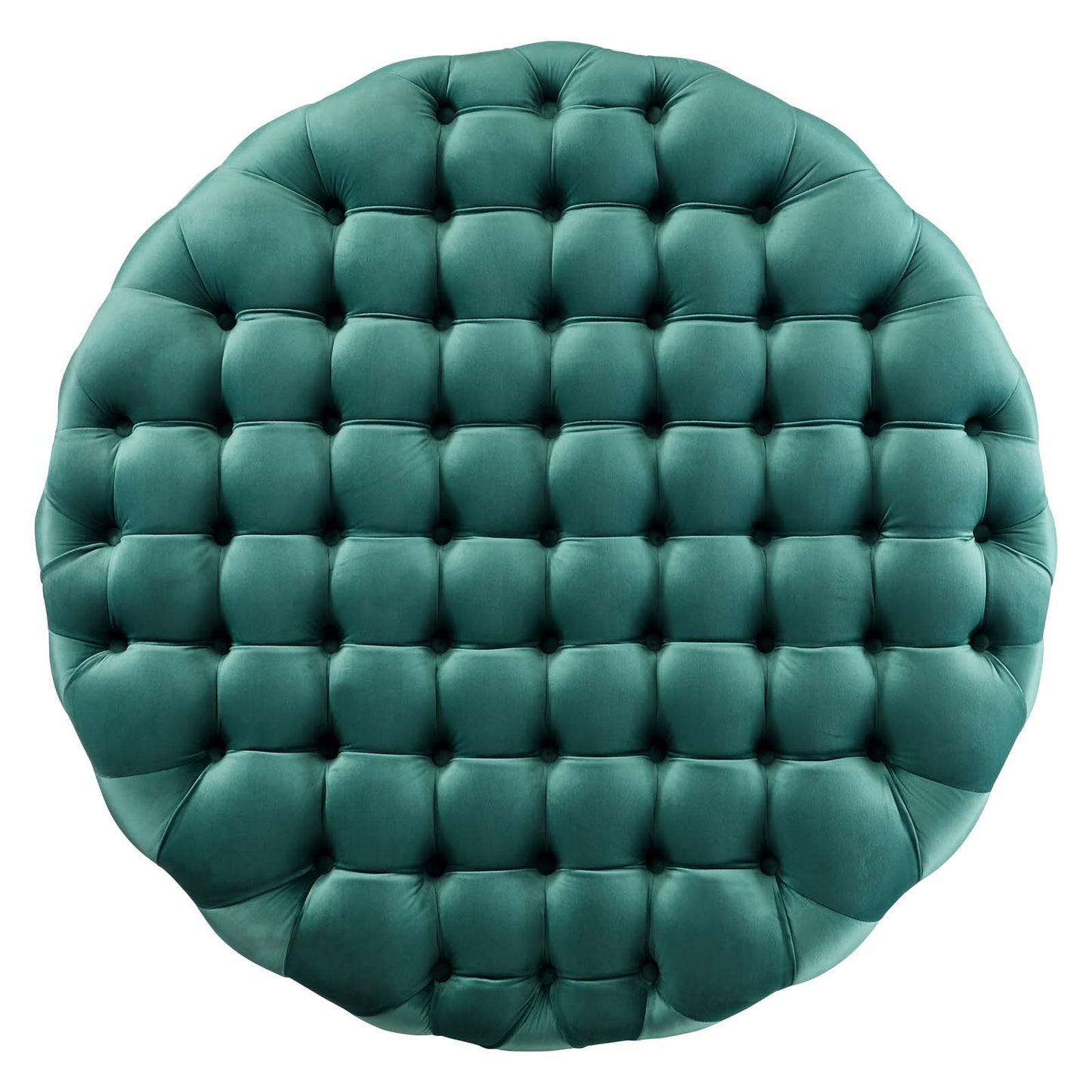 Amour Tufted Button Large Round Performance Velvet Ottoman By Modway - EEI-5469 | Ottomans | Modishstore - 68
