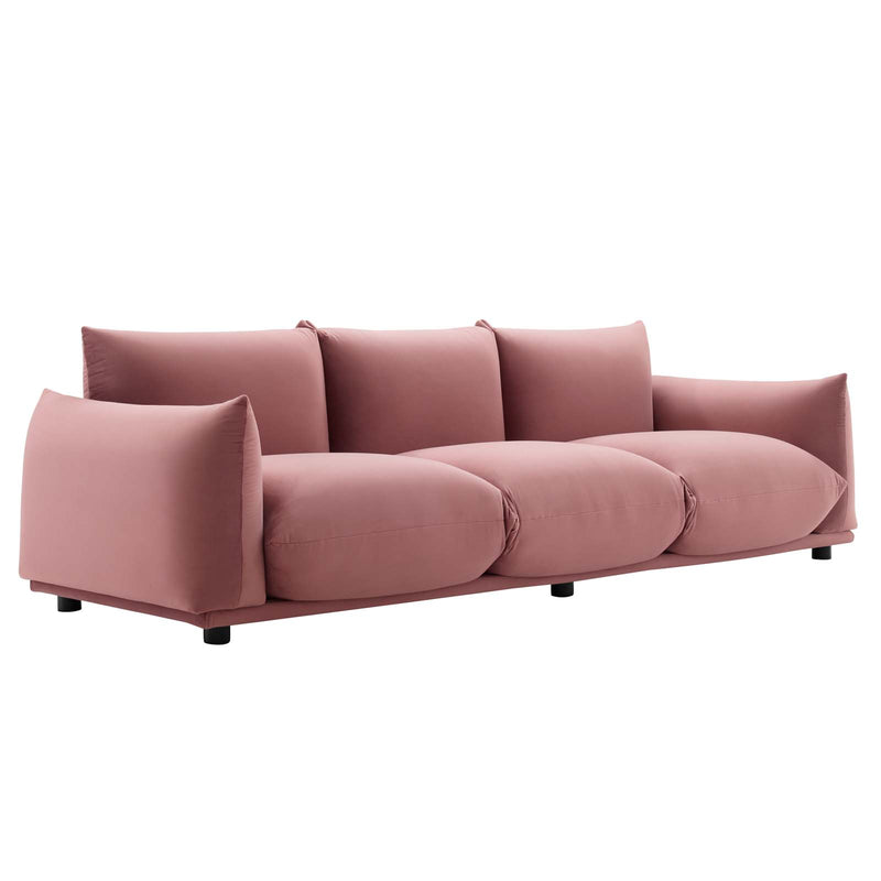 Modway Copious Performance Velvet Sofa - EEI-5470 | Sofas | Modishstore - 6