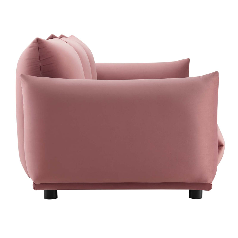 Modway Copious Performance Velvet Sofa - EEI-5470 | Sofas | Modishstore - 7