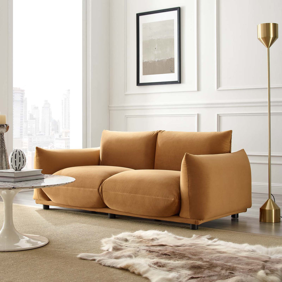 Modway Copious Performance Velvet Loveseat - EEI-5471 | Loveseats | Modishstore - 1
