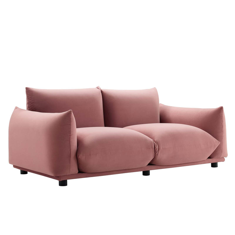 Modway Copious Performance Velvet Loveseat - EEI-5471 | Loveseats | Modishstore - 6